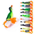 Double Rotating Legs Duck Soft Rubber Frog Lure 85mm 12g Topwater Artificial Wobblers for Bass Pike Snakebait Fishing Tackle