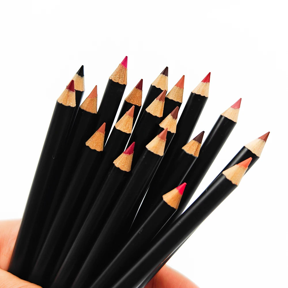 Cruelty Free Creamy Lip Liner Private Label Vegan  Waterproof OEM Lip Liner Cosmetics  Lipliner Pencil