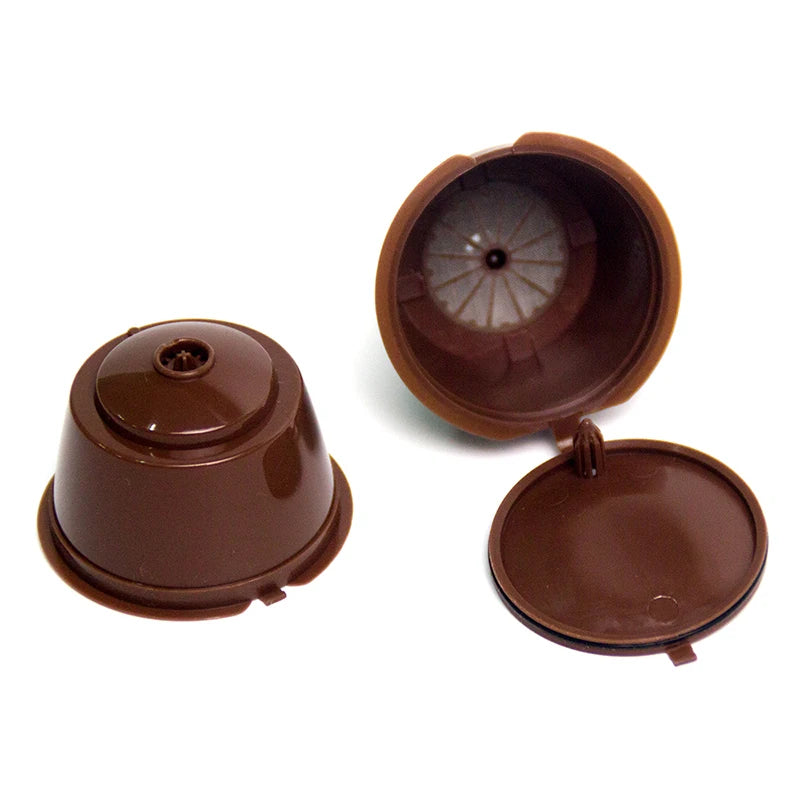 High Quality Eco-Friendly Stocked Reusable Plastic Coffee Capsules for Refillable Pods with Minimalist Design