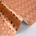 Bright Polka Dot Pattern PU Leather Vinyl Knitted Backing for Shoes Bags Crafts