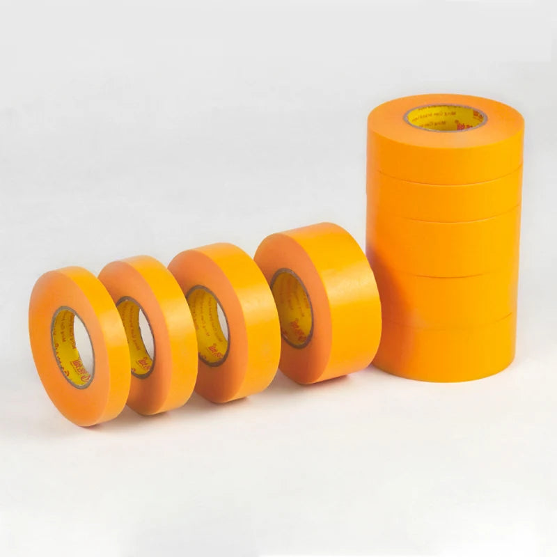 Mingcan Heat Resistance 100 Degree Goldband Colorful Masking Tape for Car Automotive Painting Indoor Outdoor Use
