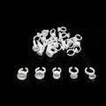 Quewel Silicone Glue Ring Eyelash Extension Glue Rings 100PCS/Bag