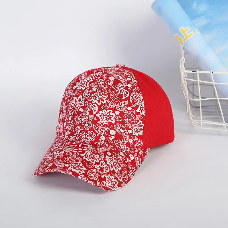 Paisley Bandana Printed Baseball Cap Trucker Mesh Back Adjustable Hat