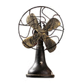 Retro Nostalgic Old-fashioned Tin Electric Fan Model Installation Shooting Film and Television Props Coffee Shop  Resin Craft