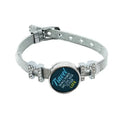 Qualisub Custom MOM Shape Metal Crafts Bracelets Sublimation Bracelet Blanks with Removable Button for Heat Press