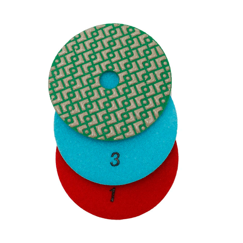 Trueshine Wet Polishing Pads with Stone 3-Step 2023 OEM Customizable Grit 400-3000 Diamond Application 3-Year Warranty