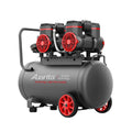 Auarita New Technology Long Life Double Piston Electric 900w 40L 8 Bar Oilless Oil Free Paint Spray Gun Air Compressor
