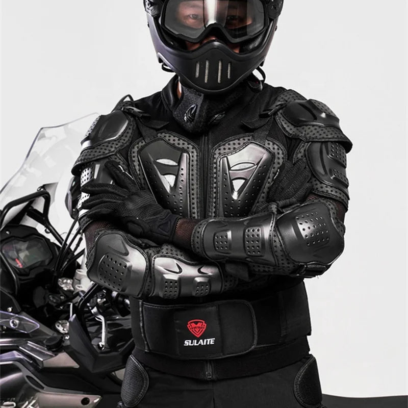 PE Shell Mesh Cloth Breathable Strong Motorcycle Racing Jackets Body Armor