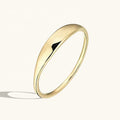 LOZRUNVE 925 Sterling Silver Trending Jewelry Minimalist Tiny Gold Pinky Signet Ring