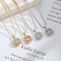 Minimalist Personalized Necklace Women Chain Necklace Jewelry Hollow Smile Face Necklace