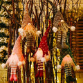Creative Christmas Decorations Old Man and Dwarf Faceless Doll Ornaments with Hanging Leg Pendant New and Unique Design