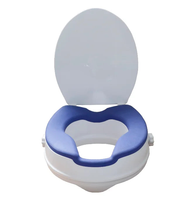 SUNCARE Elder  Durable  4 Inch PP  Elevated Disabled Raised Toilet Seat With Soft PU Seat