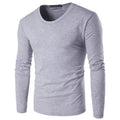 Solid 240 Gsm Wholesale S- 5XL O-neck Cotton Custom Fit Plain OEM logo Blank  Long Sleeve Men Tee t Shirts