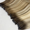 Double Weft Sew in Human Hair Extensions Simple Painless Scarless Durable & Dependable Genius Weft Hair Extension