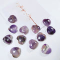 Huiying Wholesale Natural Polished Crystal Carved Amethyst Heart Shaped Stones Crafts