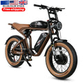 2024 Electric Bike EU Ready Stock Electrically Mountain Fatbike Eu Cheap 20 Inch 110KM Fat Tire Ebike Electric Bike Factory
