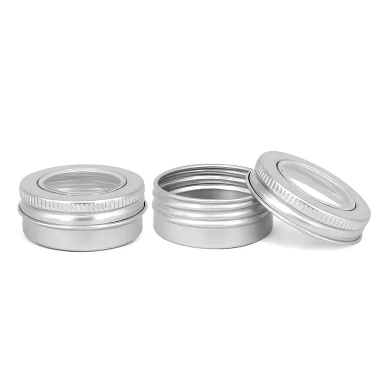 lip balm tin customized Aluminum Jar Empty cream Box Empty Aluminum Can Containers Small Metal Tins