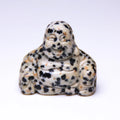Hongzhuo Fashion Natural Crystal 7 Chakra Reiki Dalmation jasper Energy Buddha Carving for Christmas Gifts Crafts