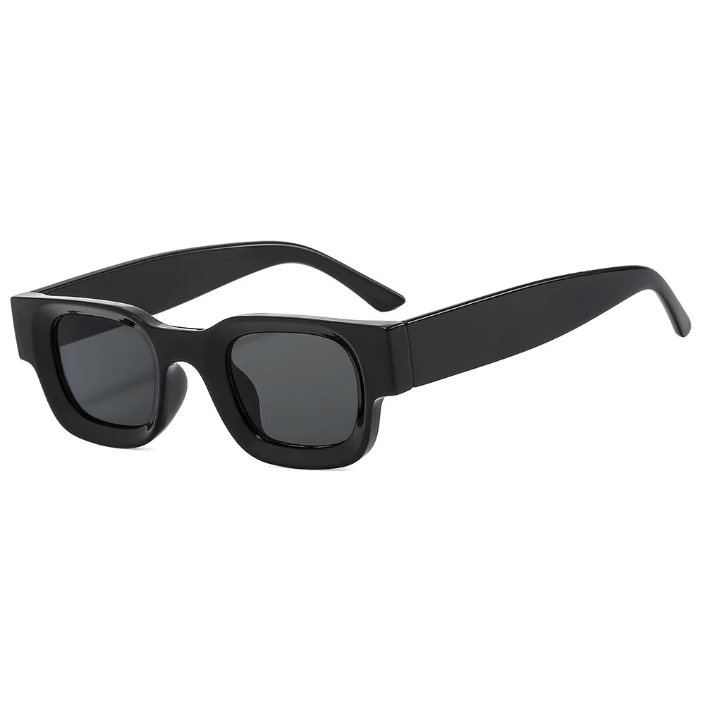 2022 New Arrival Unisex Square Vintage Hip Hop Sunglasses New Fashion Gray Purple Frame Comfortable PC Material for Men Women MegaBDM