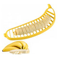 Manjia Banana Slicer Cutters Practical Kitchen Tool Plastic Salad Fruit Peeler Cutter Chopper Easy Banana Slicer