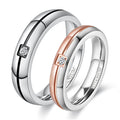 OAHLAN 4/5mm Titanium Rings Man Women Couple Engagement Wedding Bands CZ Inlaid Anniversary Fashion Jewelry Size 5-12 Wholesale