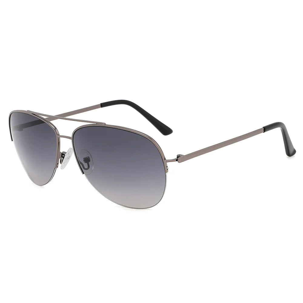 VIFF GLT1819 Stainless Steel Sun Glasses Classic Polarized Pilot Style Sunglasses for Men