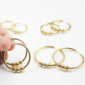 BMZ 2026 New Item Hot Sell 2/2.5/3/3.5cm Diameter Stainless Slide Hoop Earring Gold