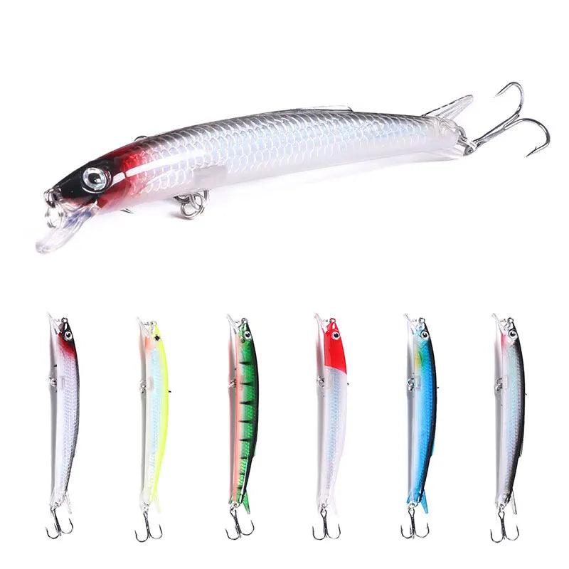 12cm-10.5g Wholesale Long Throw Minnow Laser Lure Bait Plastic Fishing Jerkbait