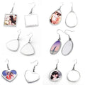 Double-sided Earring for DIY Sublimation Printing in Blank Zinc Alloy Photo Earring
