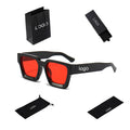 88950 Luxury Designer Man Sun Glasses Brands Shade Custom logo Unisex square Fashion Sunglasses for Women 2023