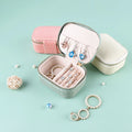 Wholesale PU Leather Portable Bracelet Earrings Ring Necklace Travel Jewelry Box Zipper for Jewellery Organisation