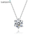 LUOTEEMI CZ Diamond Charm Necklace Ladies Clavicle Six Claws Wedding Party Clavicle Necklace MegaBDM