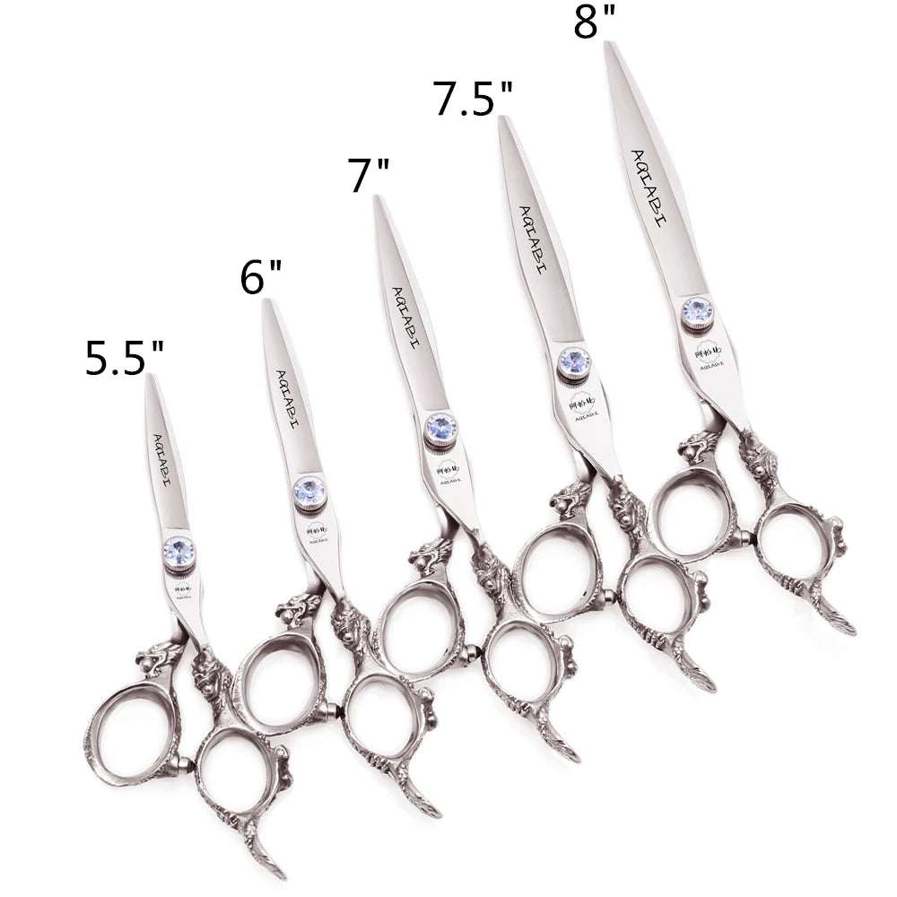 Barber Scissors 5.5" 6"  7" 7.5" 8" JP 440C Cutting Scissors Thinning Shears Professional Hair Scissors A9107