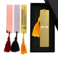 Custom Promotional Print Diy Personalized Magnetic Metal Enamel Bookmarks with Box for Gift