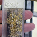 WHOLESALE BULK PRICE Au750 Solid 18k Gold Jump Open Ring Jewelry Findingsreal 18k Gold DIY Accessories