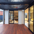 TOMA Aluminium Heavy Duty  Motorized  Automatic Double Layer Pergola Aluminum Louver Panels for Roof