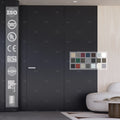 Factory Supply Black Primer Frameless Flush Door with Invisible Frame Bedroom Hidden Wall Door Foshan Invisible Door