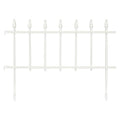 4Pcs Factory Wholesale Garden Small Size Plastic Lawn Fence White Edgings Picket Borders Convenient Fence