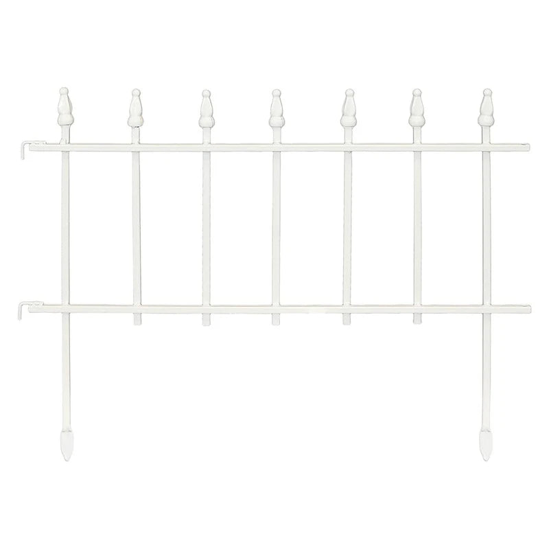 4Pcs Factory Wholesale Garden Small Size Plastic Lawn Fence White Edgings Picket Borders Convenient Fence