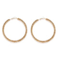 Cheap Brass Alloy Silver Gold Color 7cm Big Hoop Dangle  Fashion Punk Fashion Earrings Jewelry Women
