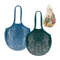 2026 New Long-Handle Reusable Cotton Mesh Fruit & Vegetable Mesh Net Tote Bags Washable Customizable Size Screen Printed