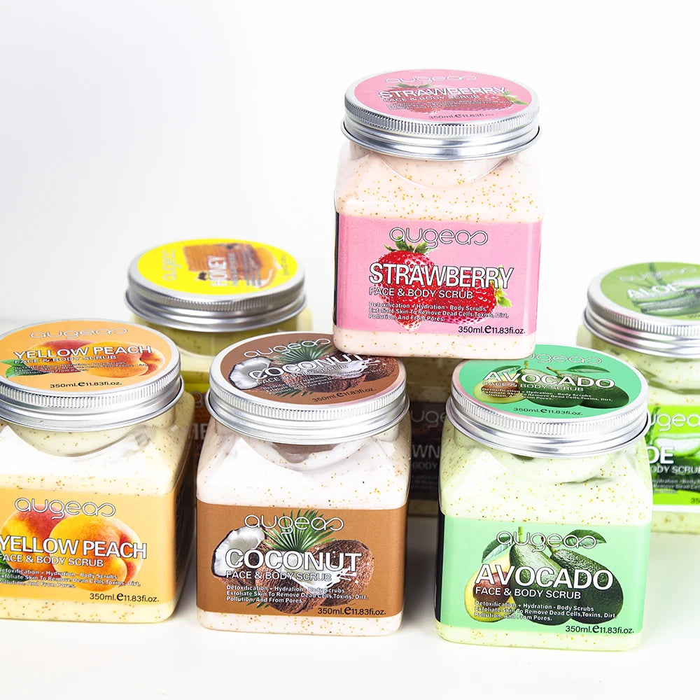 Skin Care Sugar Whitening Wholesale Jars Packaging Container Body Scrub