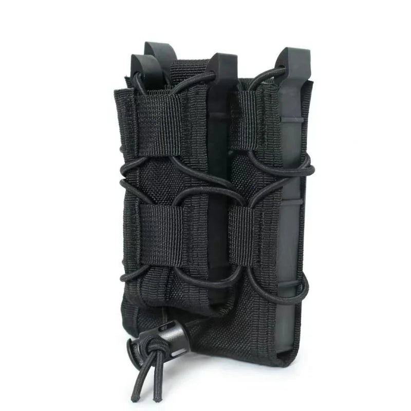 9MM & 5.56MOLLE Quick-Pull MOLLE Attachment Gun Kit Tactical Vest Bag for Double Bombs Grouping