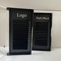 High Quality Synthetic Hair Dark Matte Black Cashmere Mink CC Lash Extensions Trays Soft Velvet Lash Fan Eyelashes Wholesale