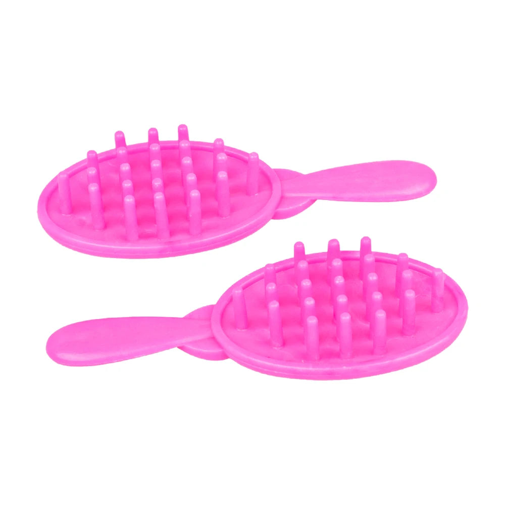 Plush Dollhouse Accessories 30cm Doll Hair Brush Educational DIY Mini Toy Decoration