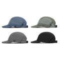 5 Panel OEM Low MOQ Instock Outdoor Custom  Camping Breathable Running Quick Drying Sport Hat Ripstop Flat Brim Cap