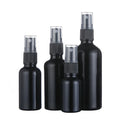 2021 Made in China Cosmetic Bottles 10ml 15ml 30ml Matte Black Essential Oil Serum Glass Pump Spray Bottle