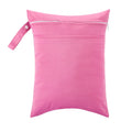 Plain Double Pocket Zipper Storage Bag Waterproof and Breathable Handle Bread Bento Bag Sandwich Insulated Lunch Bag