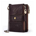 Women's Genuine Leather Small Wallet with Multi-Card Slots Beauty Zipper RFID Anti-Theft Coin Purse for Foreign Trade Handbags