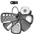 Wholesale Creative Kitchen Gadgets Collapsible 6 Pcs Set Pizza Cutter Cheese Grater Peeler Can Opener Set